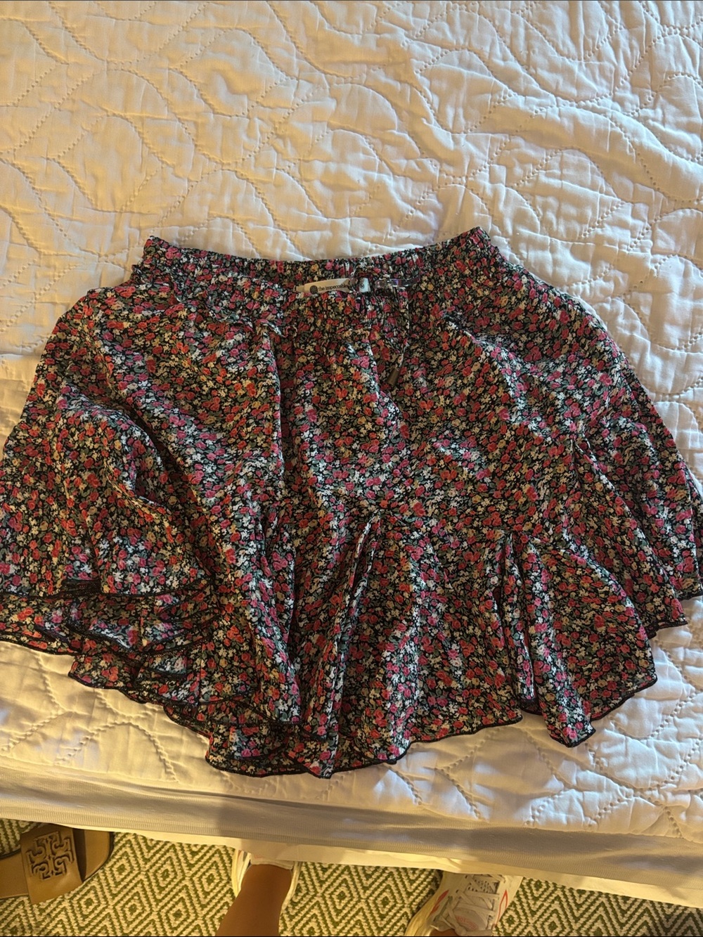 The Impeccable Pig Floral Circle Skirt - Pink Multi